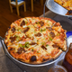 Tavern-style pizza, vegan incarnation